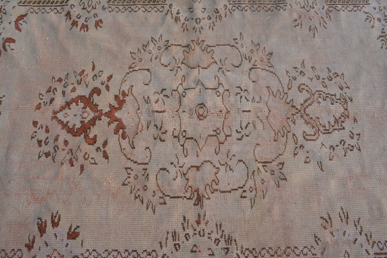 5,2×8,5 ft Rug, Turkish Rug, Vintage Brown Wool Floral Rug