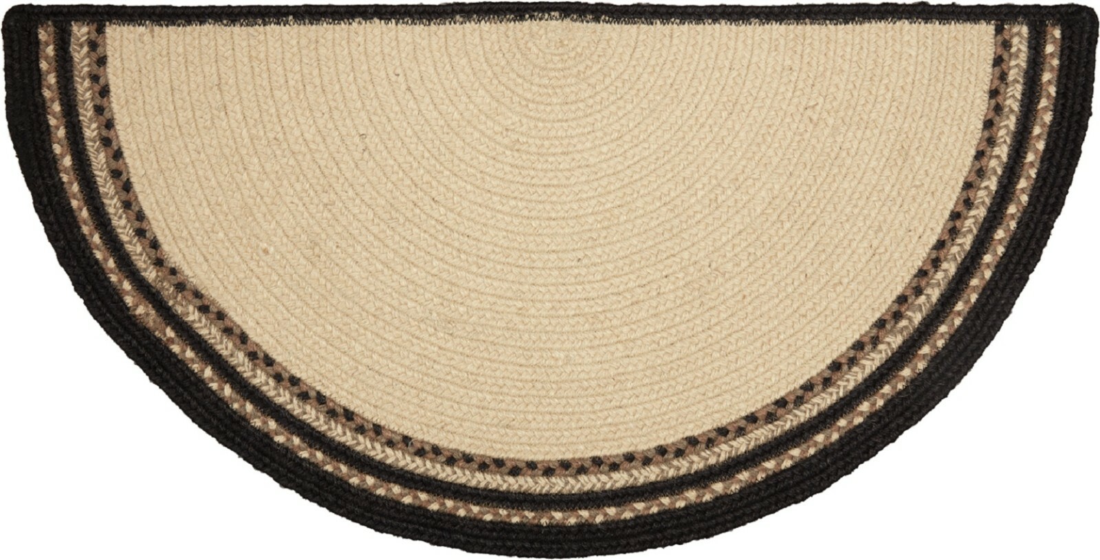 Braided Rooster Hearth or Doorway Rug Half Circle w/ Nonslip Pad 33″ Sawyer Mill