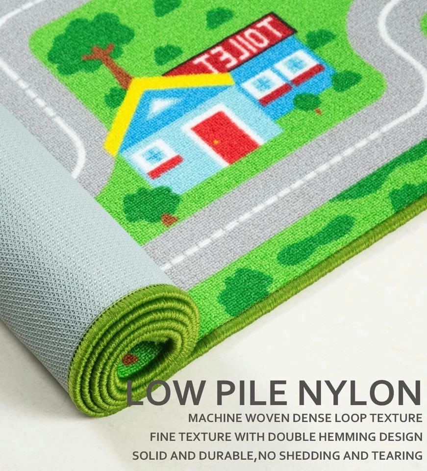 Kids Playroom Rug City Life Playmat Kids Rug for Hot Wheels Car 5.2’x3’3″ Cit…