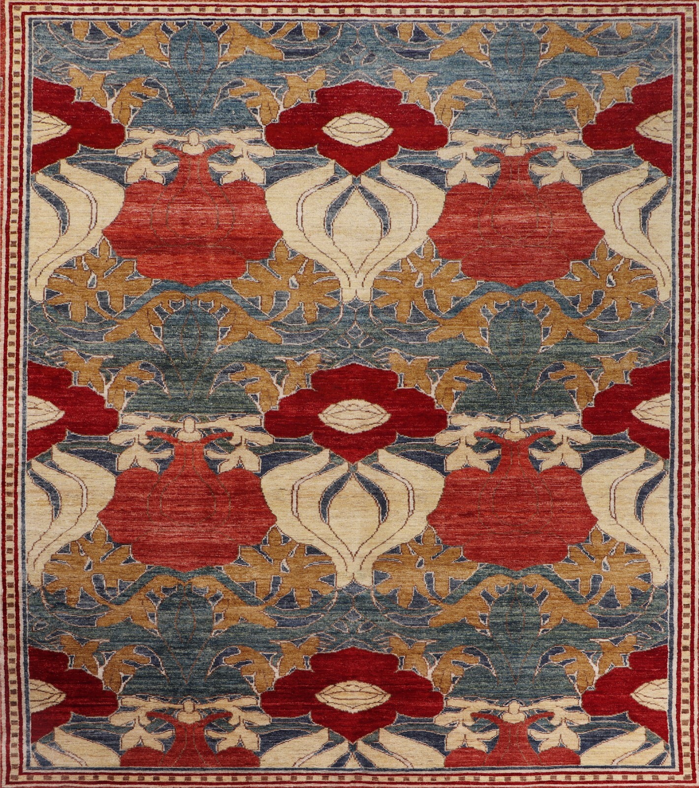 10’0″ x 13’10” ft. Afghan Oushak Hand Knotted Oriental Wool Area Rug