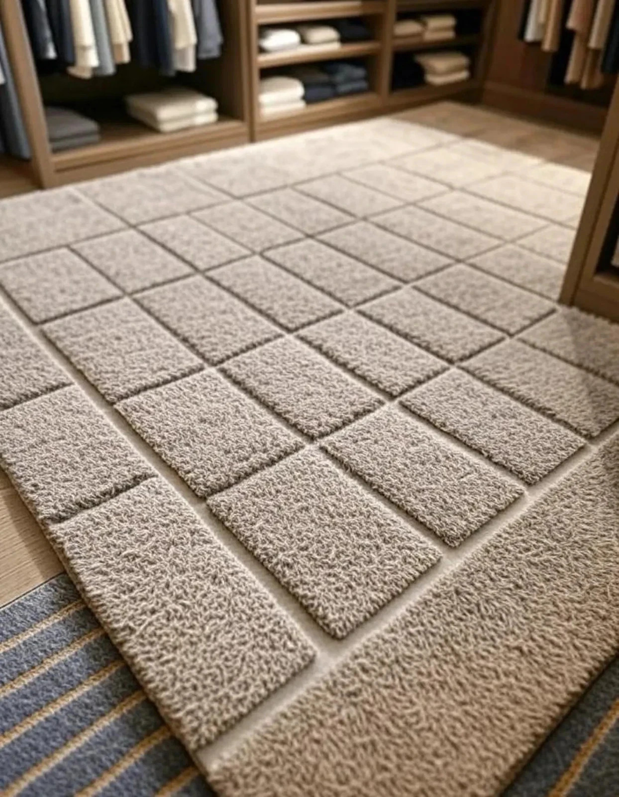New Handmade Hand Tufted 100% Wool Rug Color Beige Luxury Design Area Rug Carpet