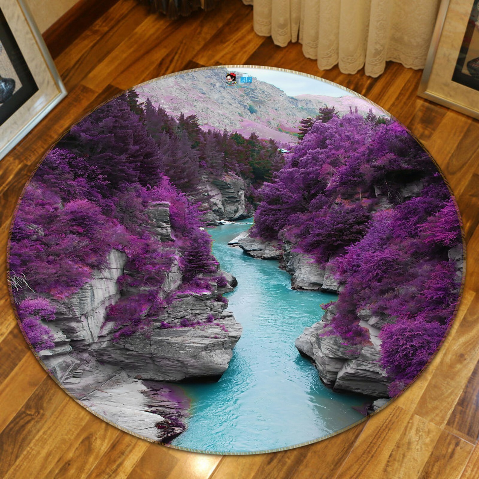 3D Purple Forest ZHUA2122 Game Non Slip Rug Mat Photo Carpet Zoe