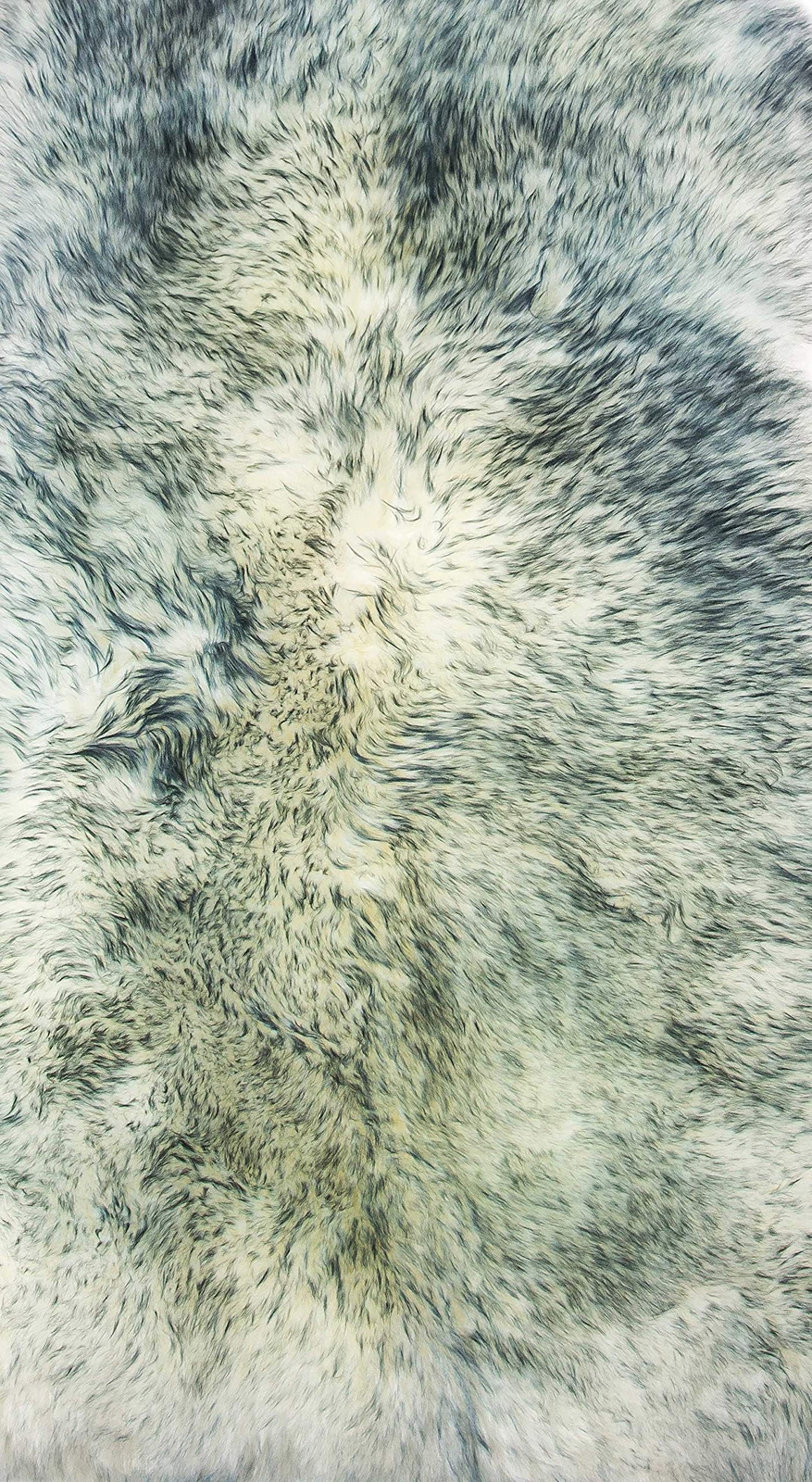 2′ X 3′ Gray Mist New Zealand Natural Sheepskin Rug