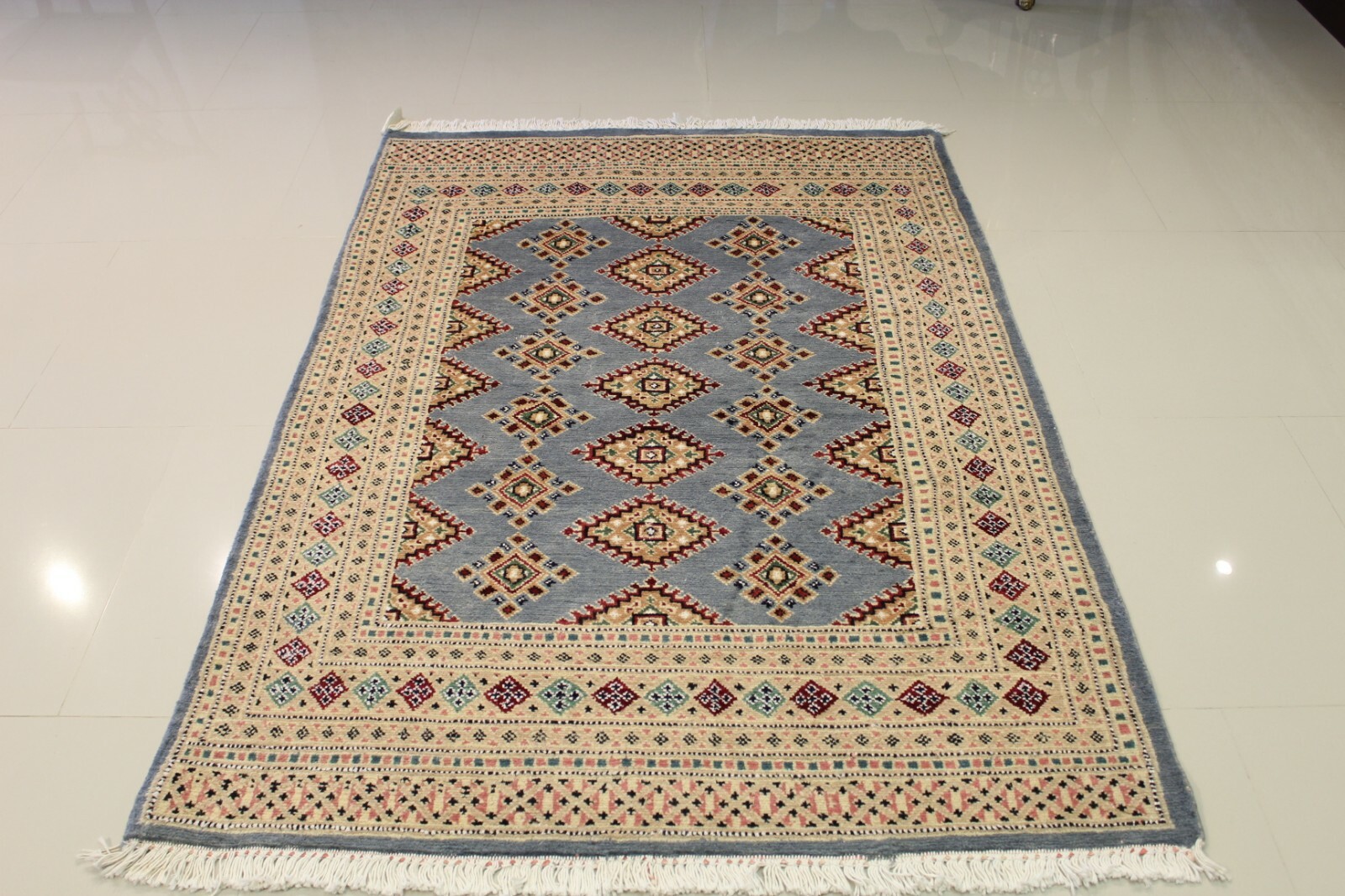 Genuine Handmade Super fine Bokhara wool & Silk 4.0X6.0 75% OFF GREAT DEAL !