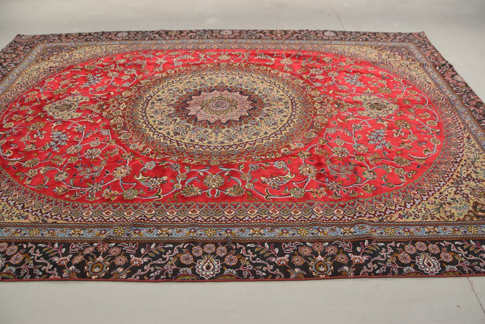 Vintage Oversize Rug 8,2×11,8 ft (249×360 cm), Turkish Red Oriental Rug