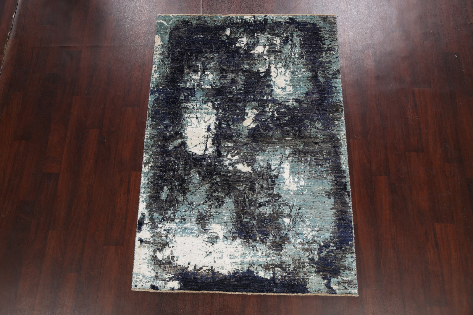 Artistic Modern Abstract Oriental Area Rug Wool/ Silk Hand-made Carpet 5×7