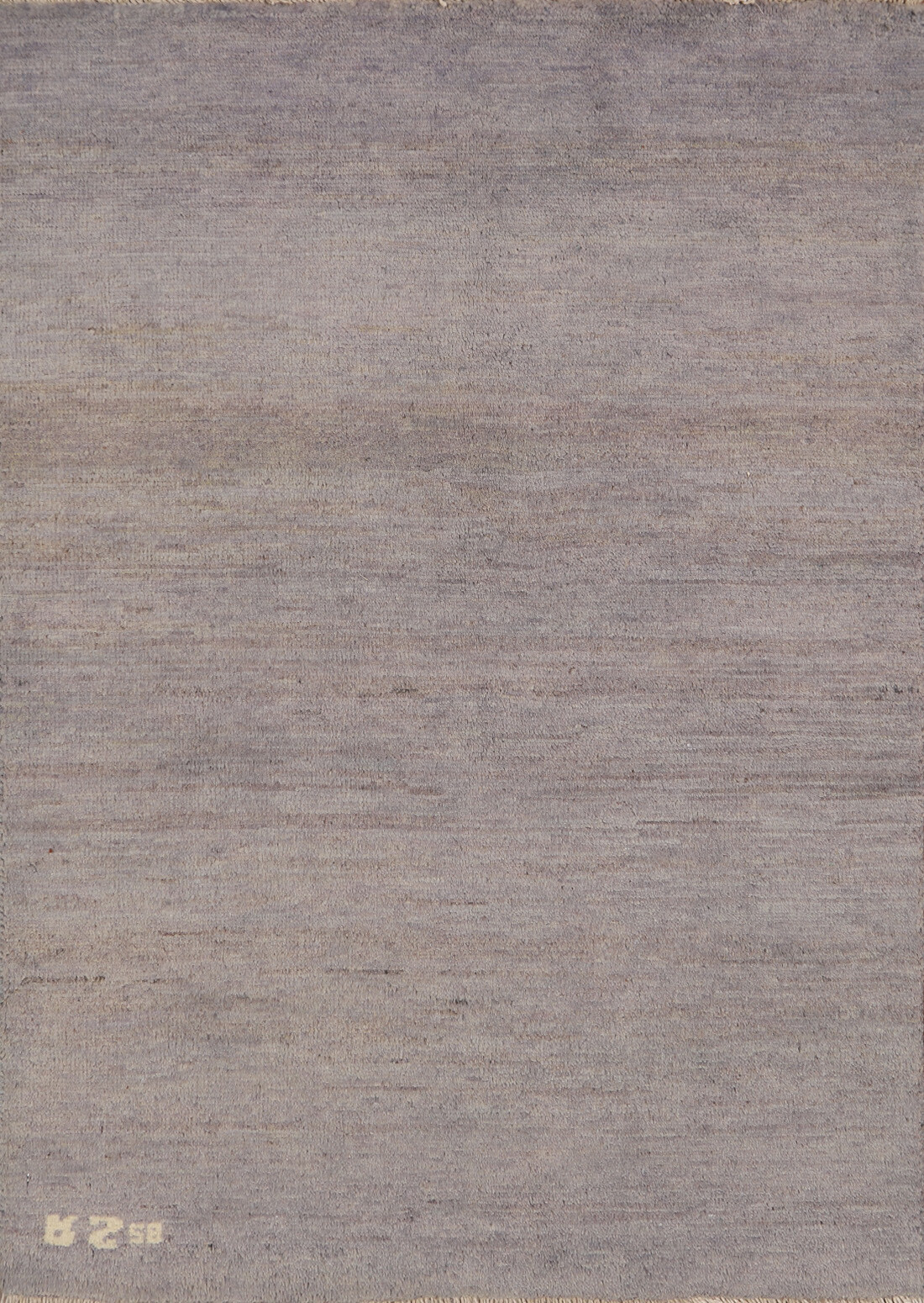 Elegant Handcrafted Gabbeh Solid Grey Wool Rug – Limited Edition” 3×4 ft
