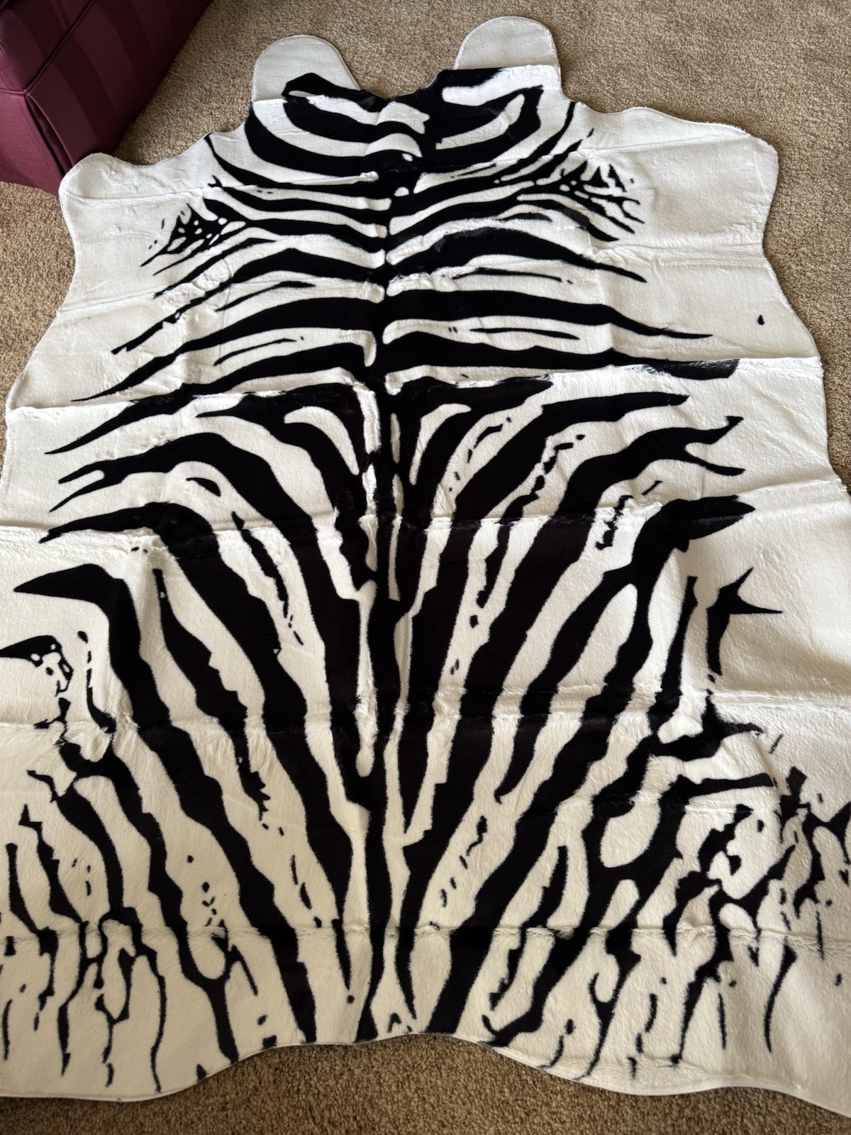 NEW SOFT Big Jungle ROOM Floor or Bed 4.6 x 6 ft Lux FUR RUG Safari Animal Decor
