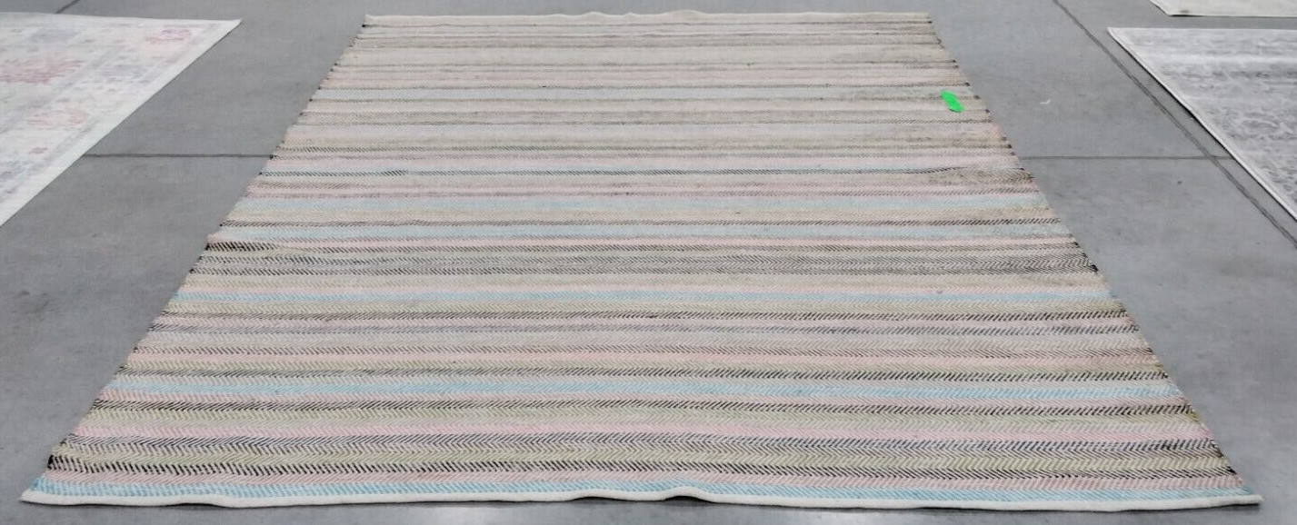 LIGHT GREY / MULTI 8′ X 10′ Stained Rug, Reduced Price 1172725387 STK421D-8
