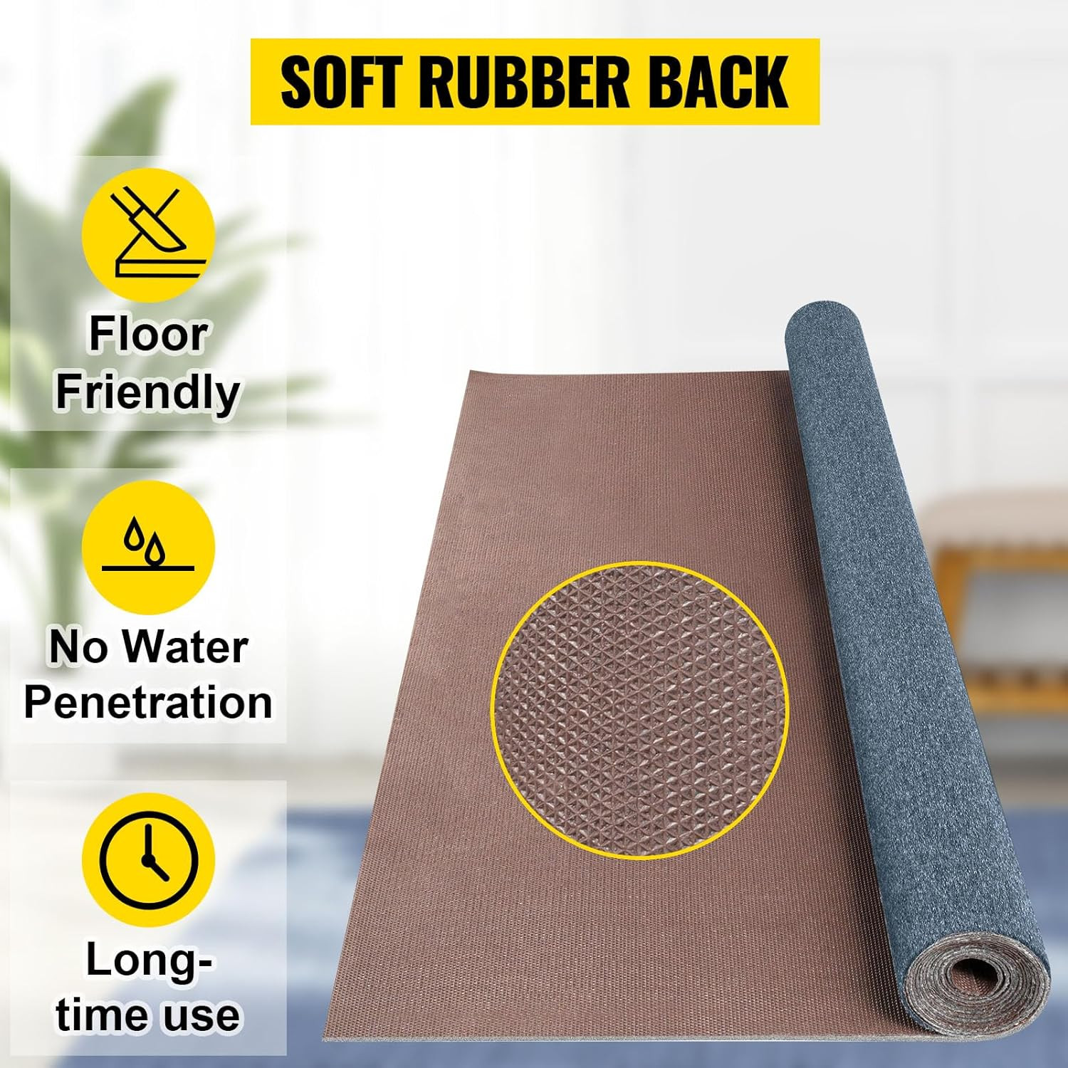 Happybuy 6 Ft X 13 Ft Grey Marine Carpet for Boats Waterproof – 0.18″ Thick Indo
