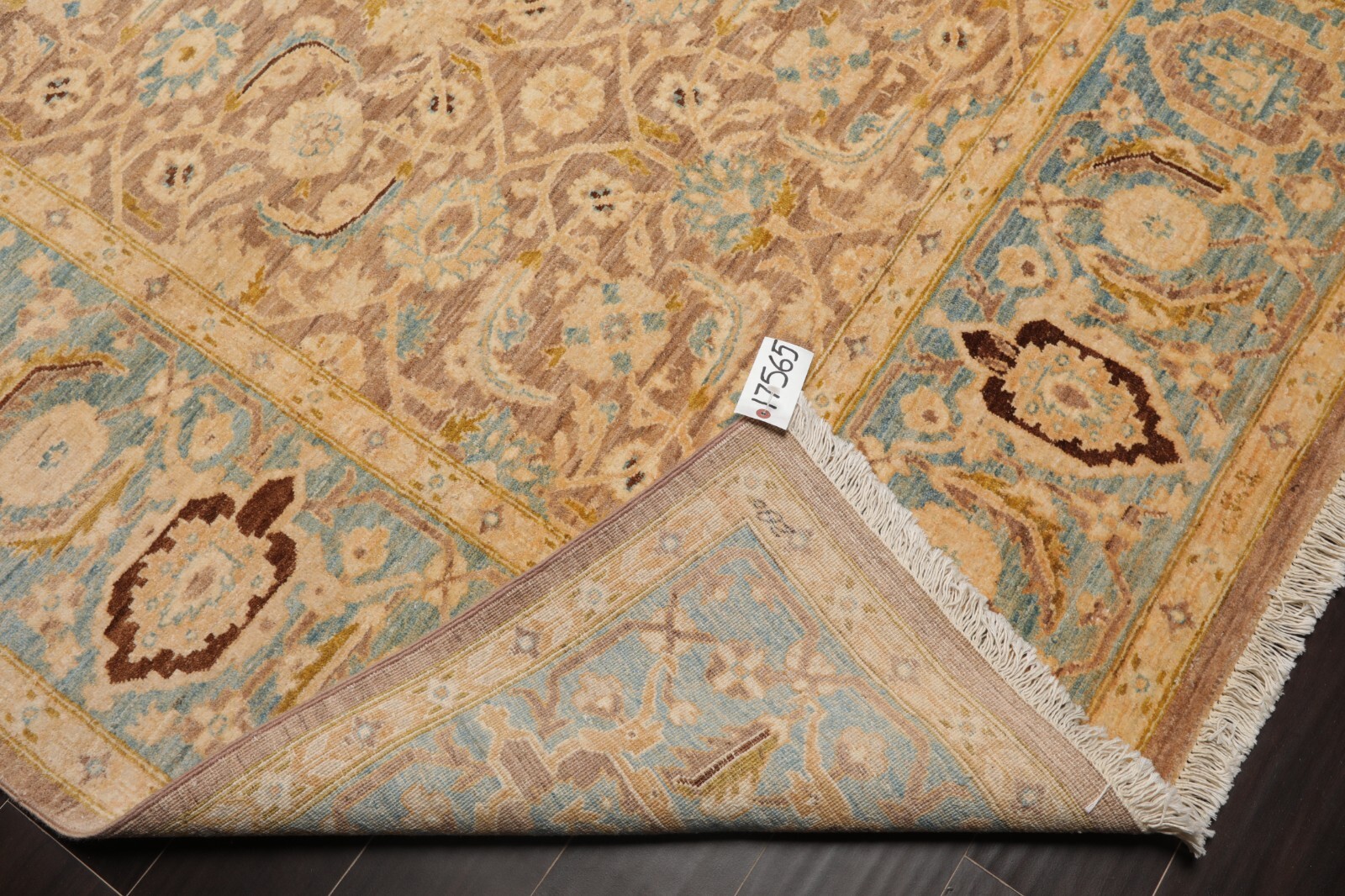 Safavia 200 KPSI Peshawar Hand Knotted Wool Oriental Area Rug Taupe 6′ x 8’9″