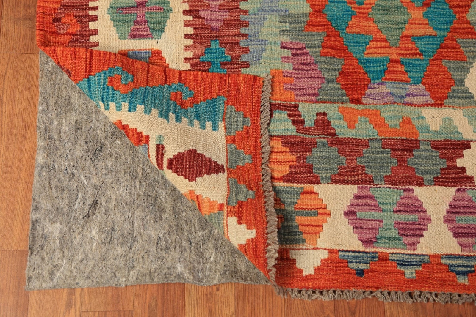 Rust Color Kilim Rugs Rectangle Flatweave Pile Wool Kelim Carpets 9×11 ft