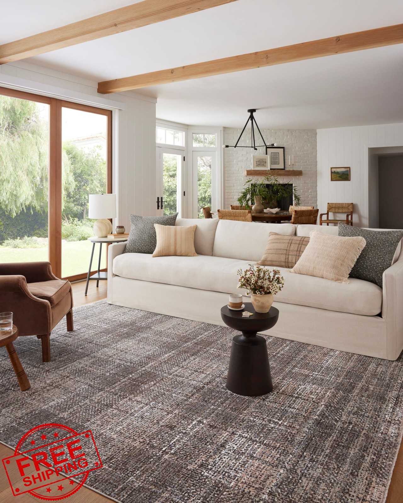 Loloi Graphite/Multi 5’3″x7’6″ Rug