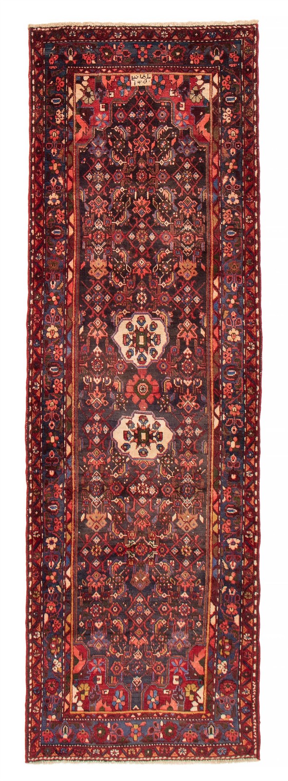 3’5″ x 9’5″ Vintage Hand-knotted Runner Rug Traditional Oriental Wool Carpet