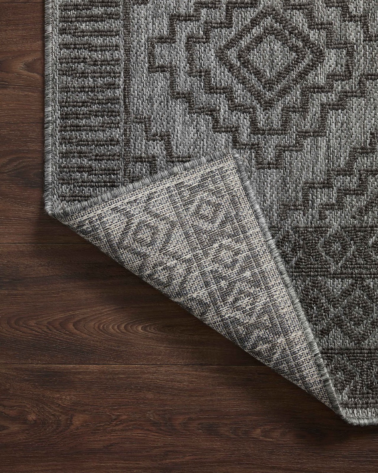 Loloi Ii Rainier Collection Rai-06 Grey/Charcoal Indoor/Outdoor 2-2 X 3-9