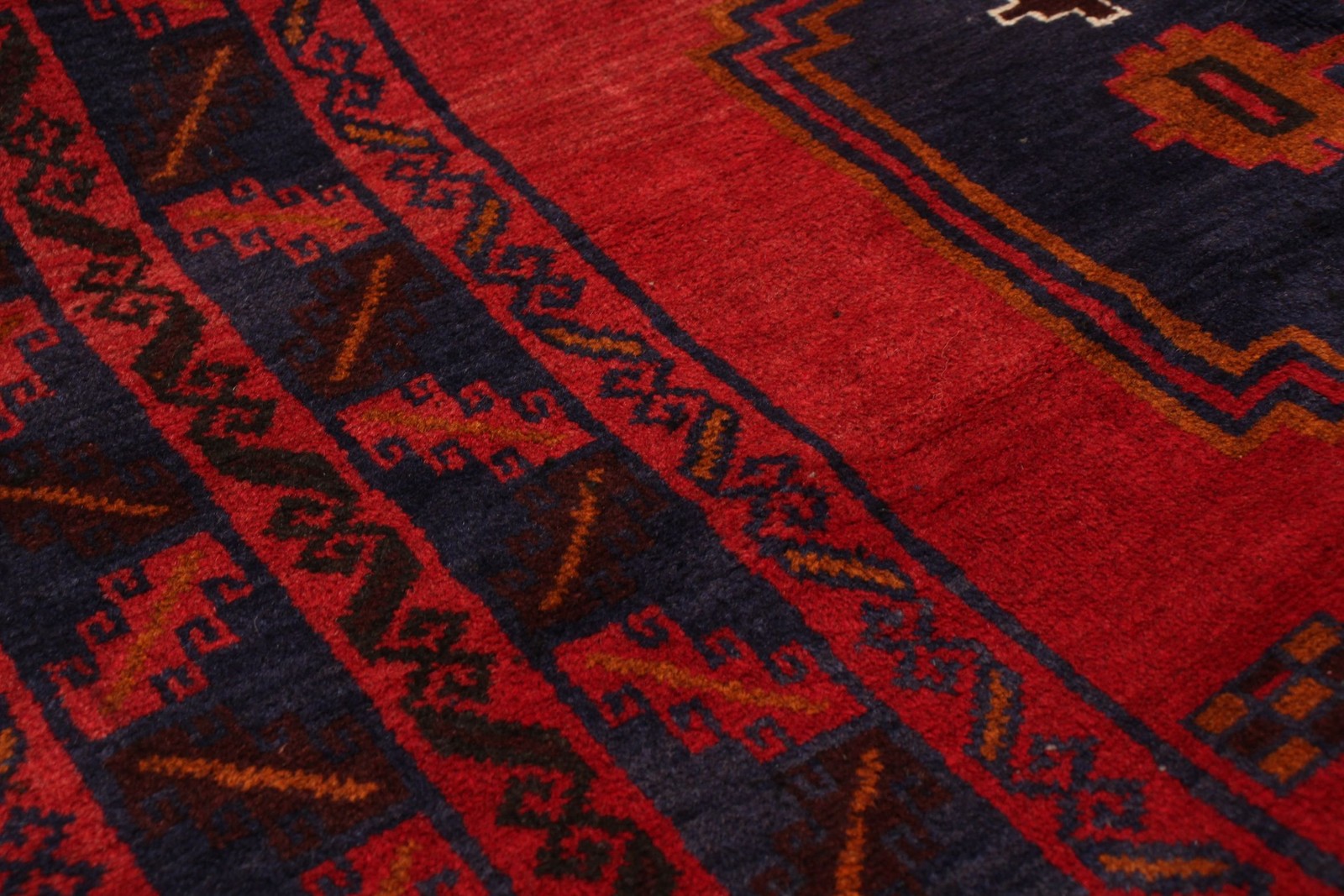Vintage 5’1″ x 12’6″ Traditional Hand Knotted Vegetable Dye Wool Area Rug