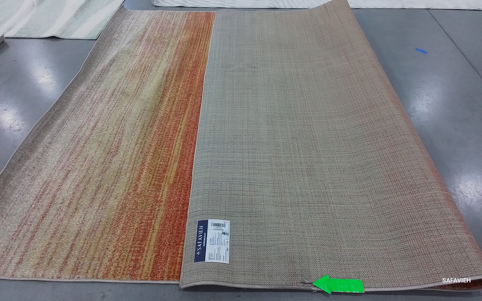 ORANGE / RED 8′-0″ x 10′-0″ Back Stain Rug, Reduced Price 1172795732 ADR142P-8