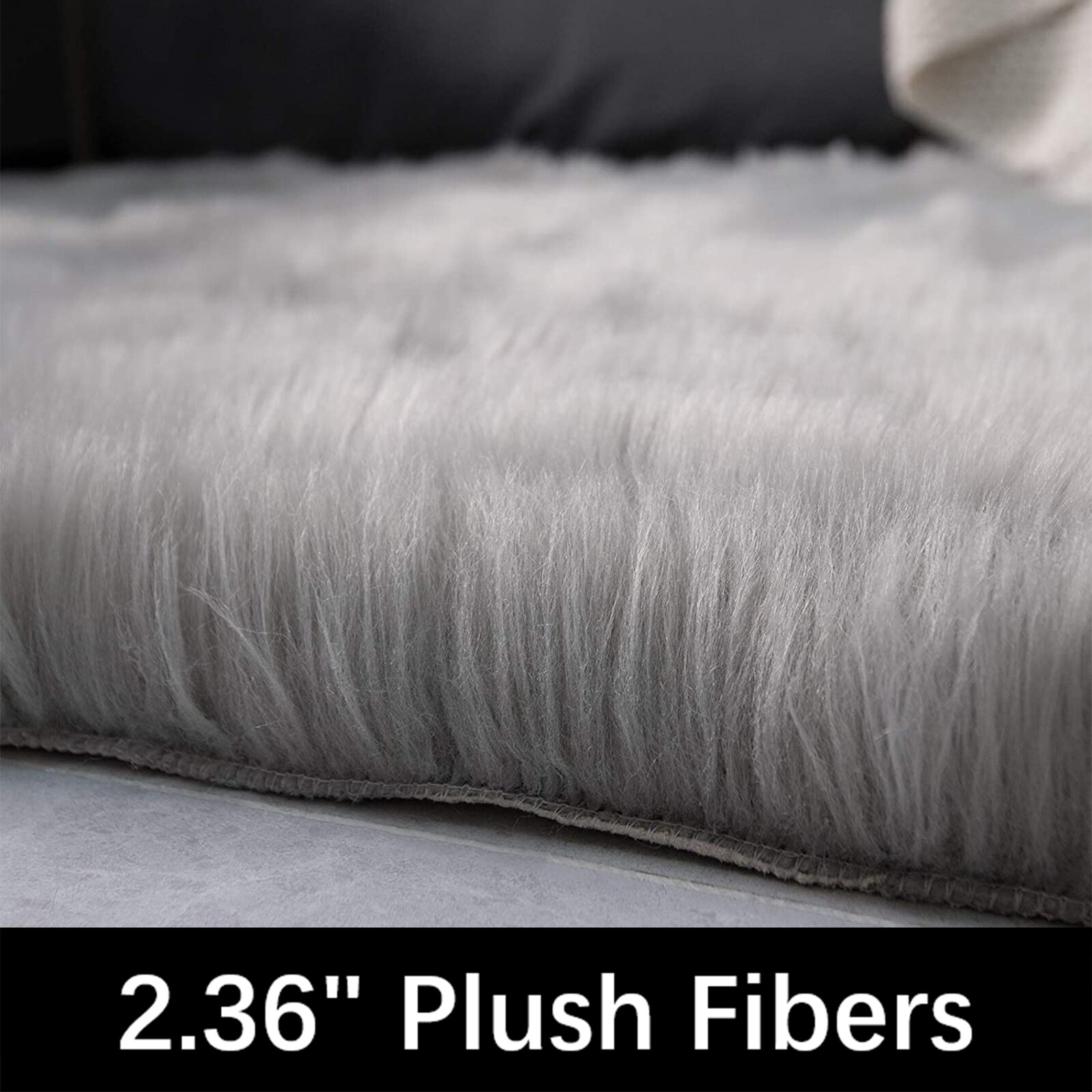 Fluffy Faux Sheepskin Shag Round Rug Super Soft Fluffy Rug Dia 3′ 4′ 5′ 6′ 6’6″