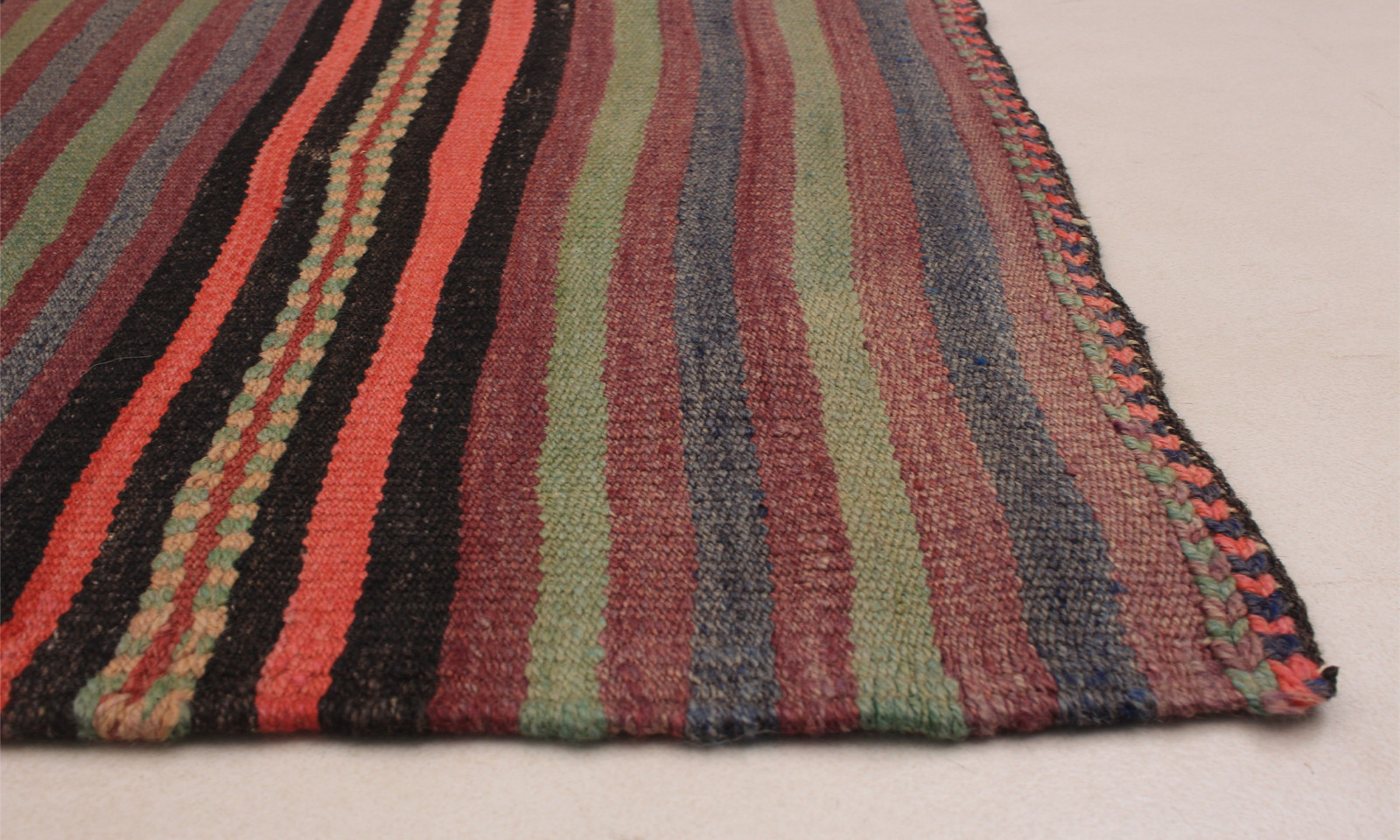 Vintage Hand Woven Area Rug 4’11” x 12’8″ Traditional Wool Oriental Carpet