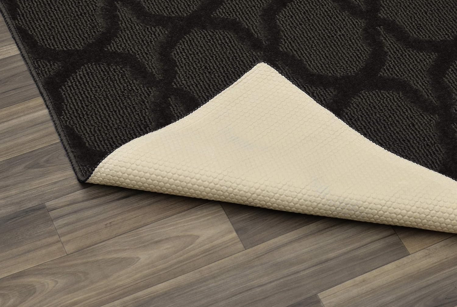 Sparta Non Slip Polypropylene 4 Ft. X 6 Ft. Brown Mocha Area Rug- Ideal for Livi