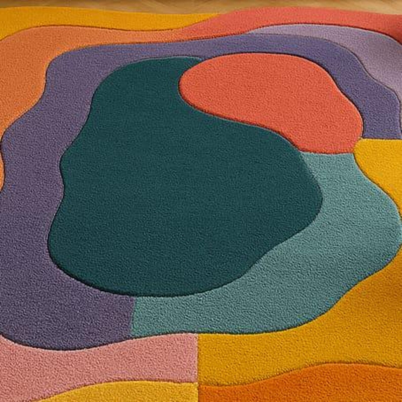 Designer Rug | Irregular Rug | Wool area Rugs | Living Room Rug | Tufted A238