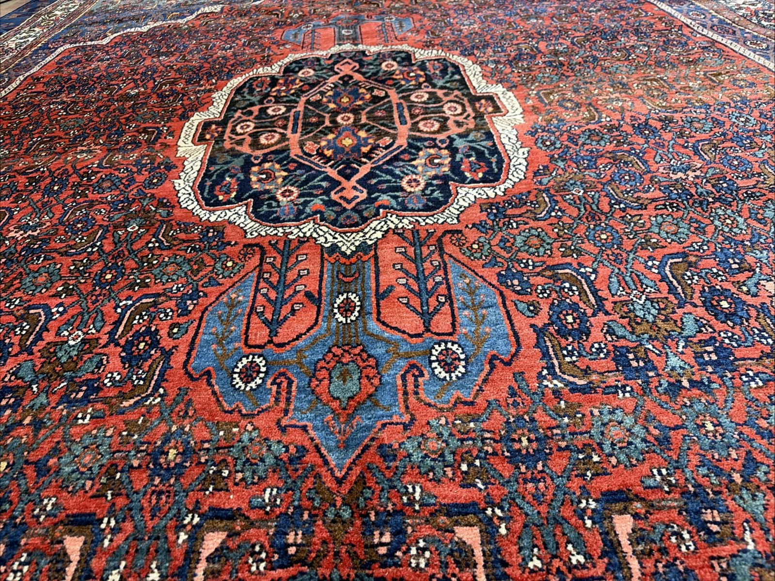 Auth: 19th C Antique Kurdish Bidjar Collectors Choice Beauty Organic 8×11