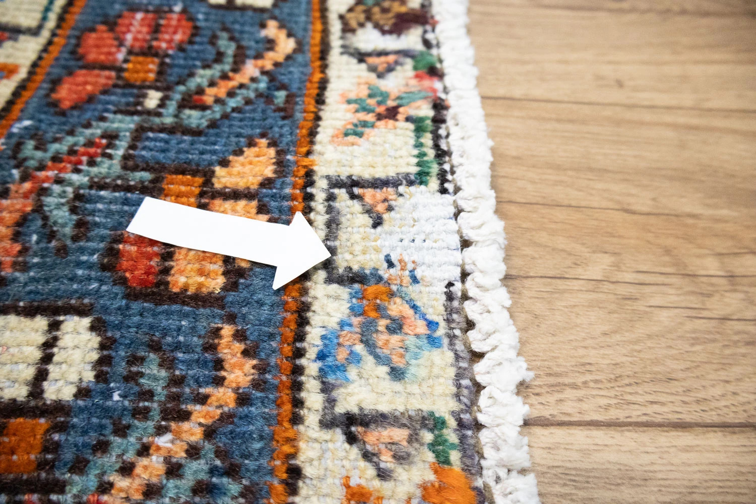 Semi-Antique Distressed Geometric Tribal Oriental Rug Entryway Carpet 5×10 Ft