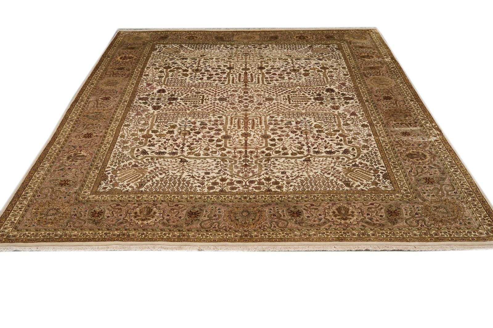 Harooni Rugs Fascinating 9×12 Handmade Silk & Wool Indian Rug PIX-804-164