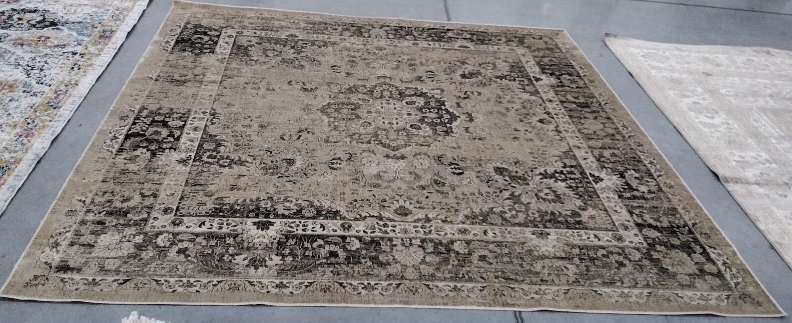 WARM BEIGE 8′ X 10′ Damaged Binding Rug, Reduced Price 1172749268 VTG113-660-8
