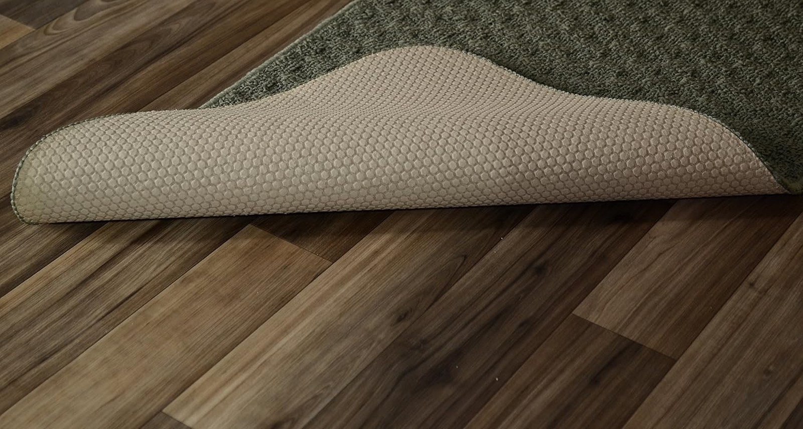 Area Rug 18 Inch by 30 Inch Solid Square Pattern Latex Backing Stain Resistant