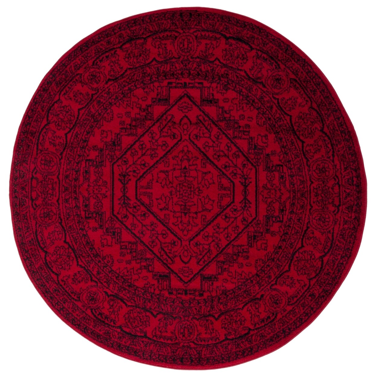 SAFAVIEH Adirondack Collection ADR108F Red / Black Rug