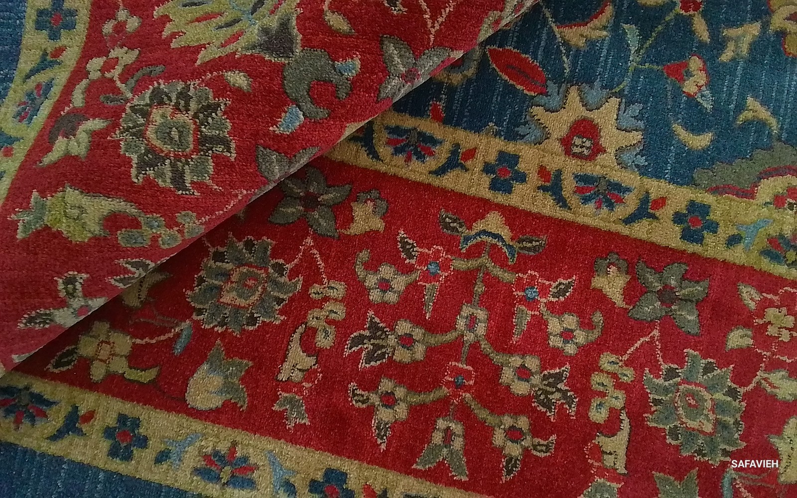 NAVY / RED 11′-0″ x 16′-0″ Flaw in Rug, Reduced Price 1172794061 MAH655C-1116