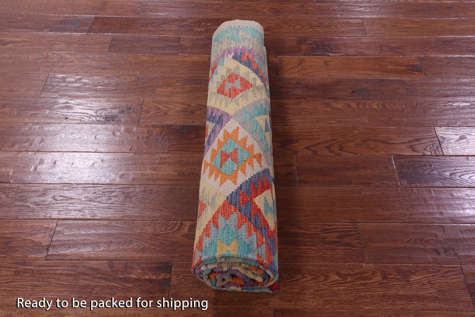 Reversible Wool On Wool Kilim Flat Weave Rug 6′ 8″ X 9′ 6″ – Q16206