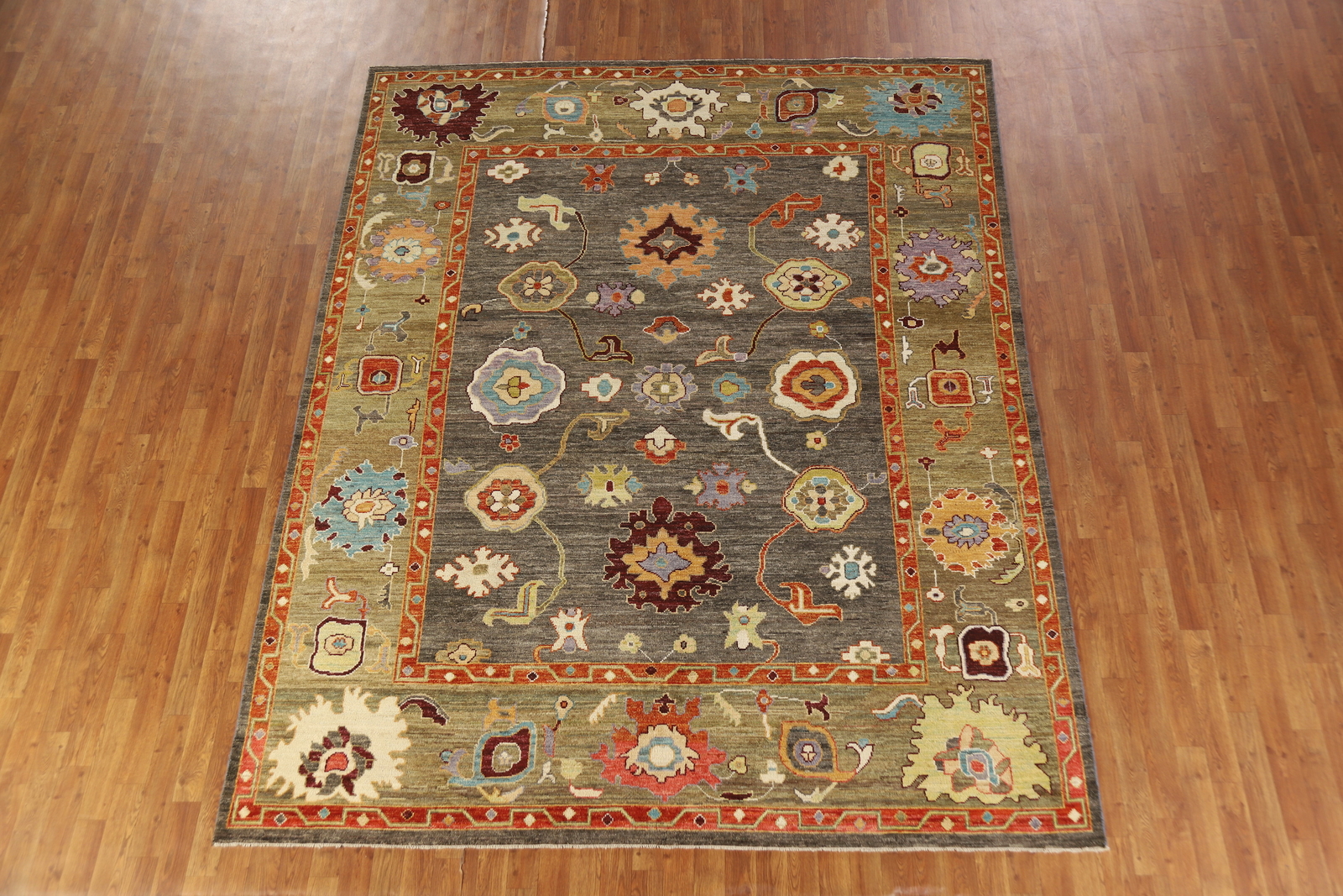 Vegetable Dye Handmade Oushak Turkish Living Room Area Rug Wool Carpet 8×10 ft