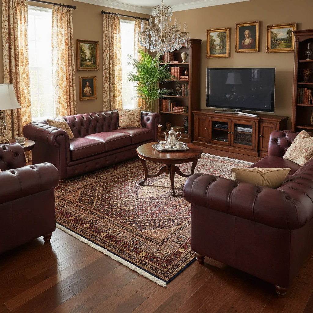 5 x 6 Wool and Silk Irran Perrsian Tabriiz Mahii Rug #F-3026