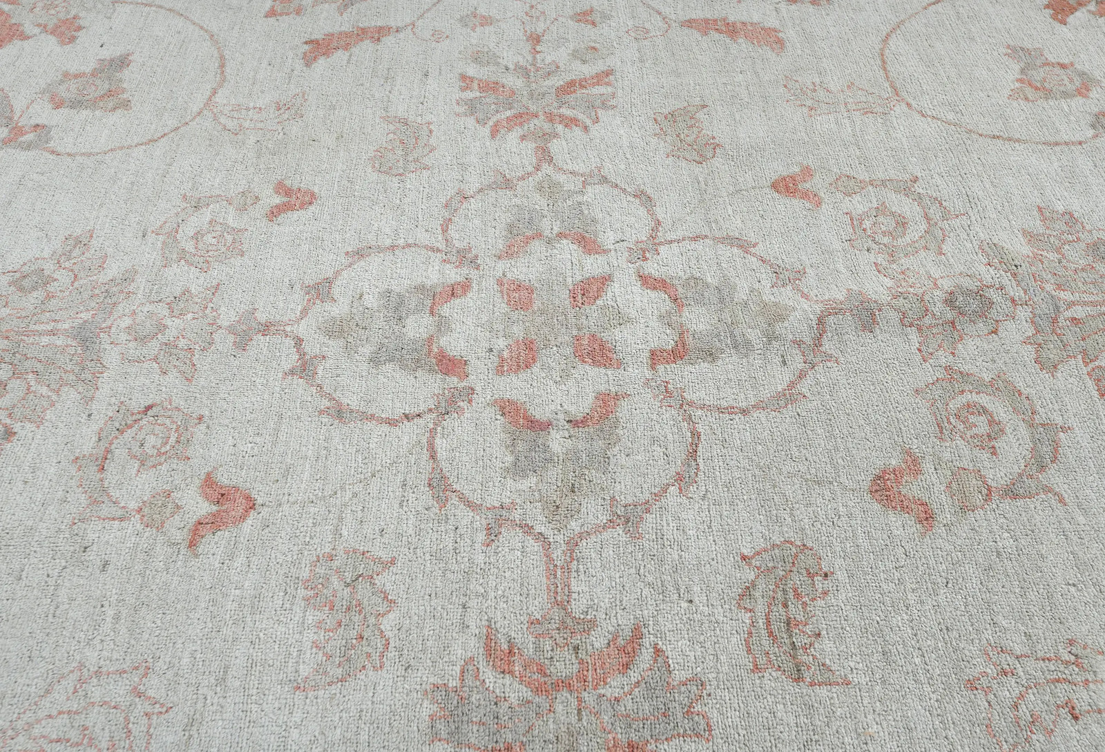 Oversized Muted Floral Oushak Peshawar Oriental Rug Living Room Carpet 12X16 ft