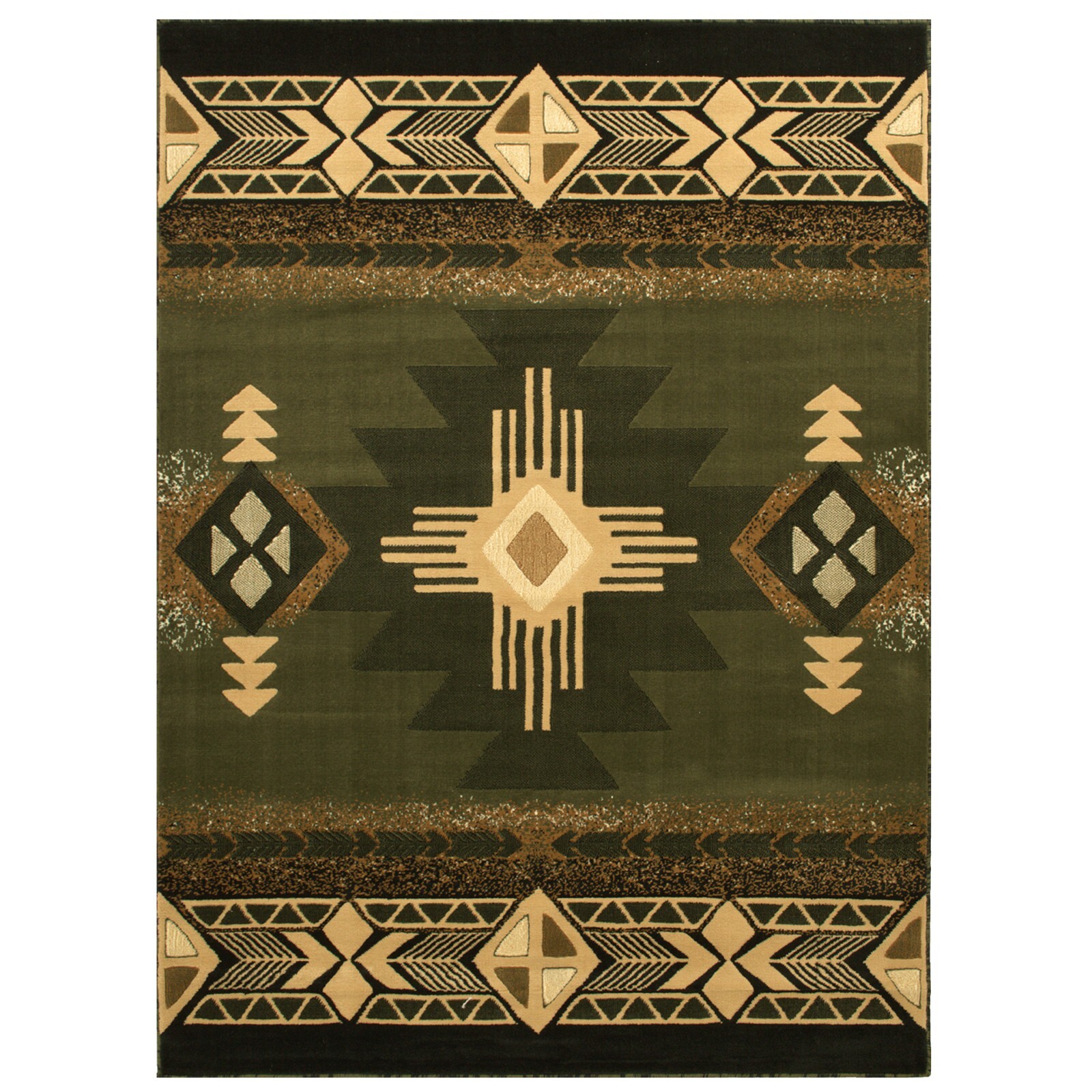 YHSF South West Native American Area Rug Easy Clean – 5 Feet x 7 Feet