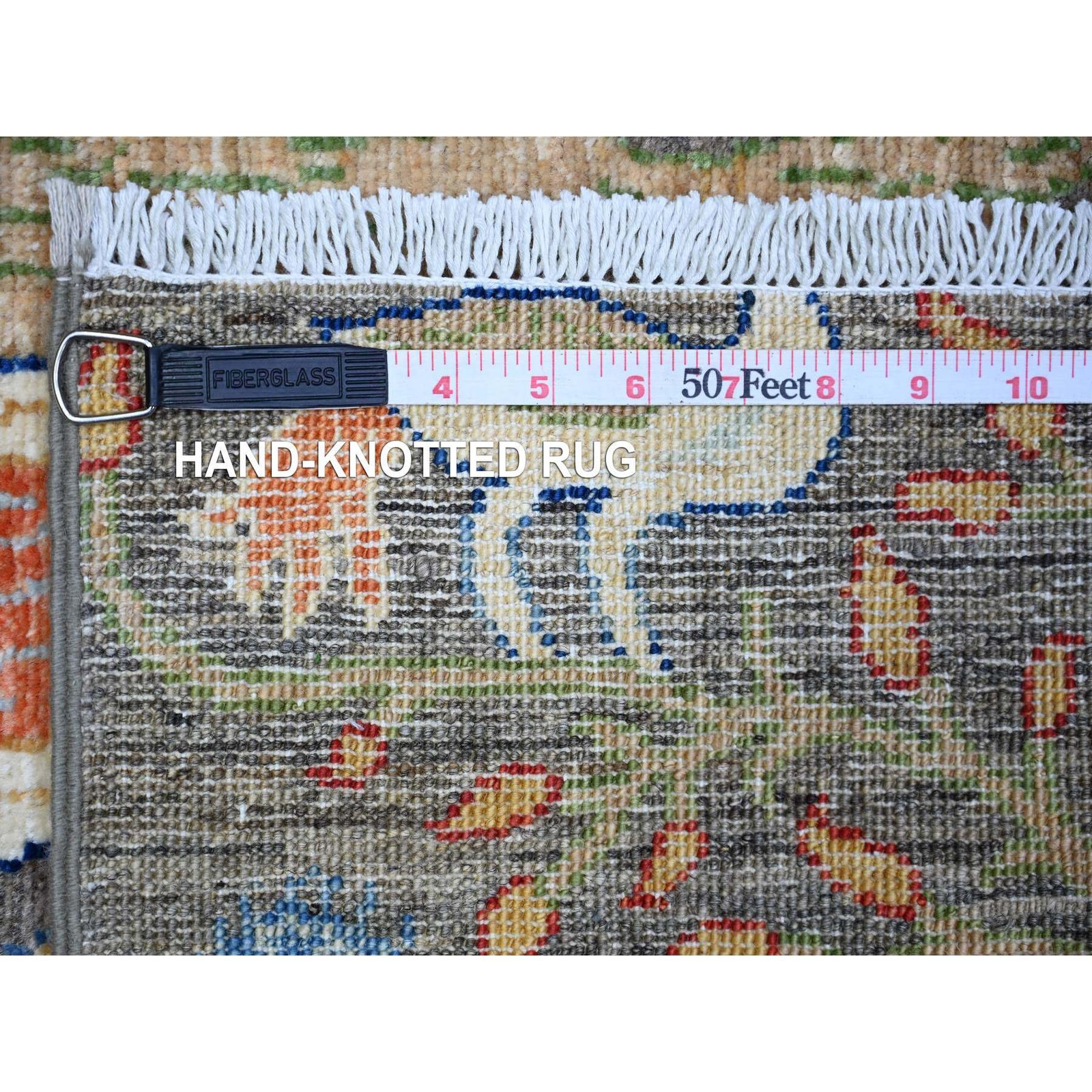 3′ x 5′ Gray Birds Paradise Hand Knotted Peshawar 100% Wool Oriental Rug R74599