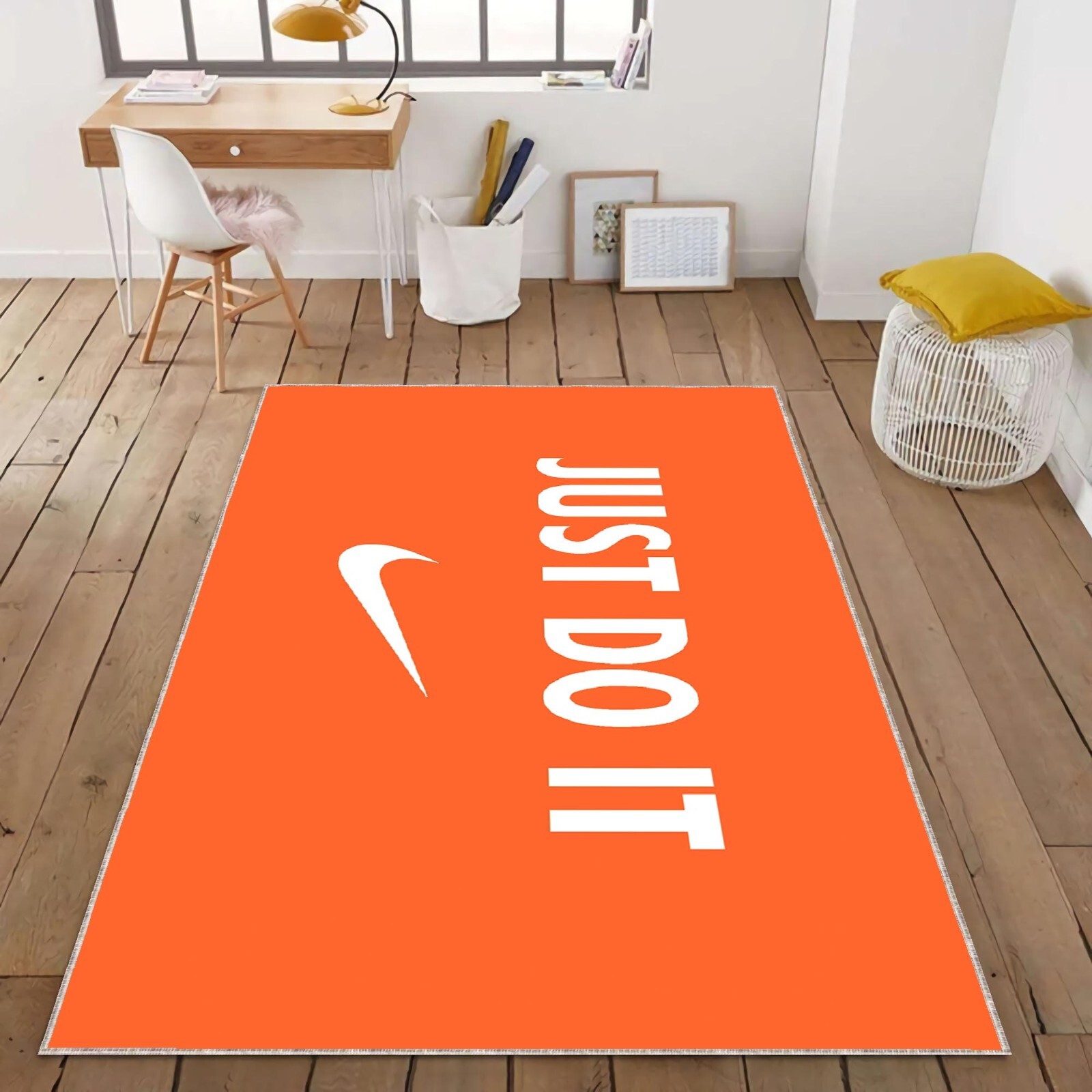 Just Do It, Slogan, Motivation, Sports, Fitness,Branding, Inspiration,Iconic Rug