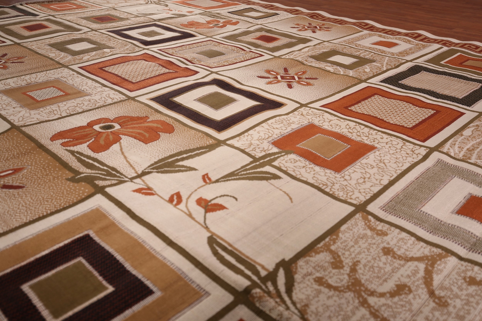Transitional Panel Design 10×12 ft Turkish Area Rug Holiday Best Deal