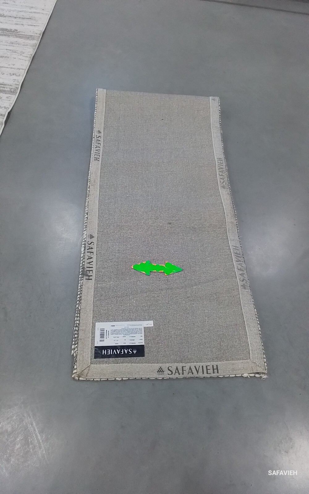 IVORY 2′-3″ X 10′ Back Stain Rug, Reduced Price 1172762026 MRB303A-210