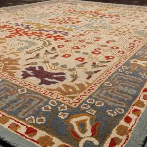 Designer Pottery Barn Adeline Wool area rug | Hand made Area Rug & Carpets.