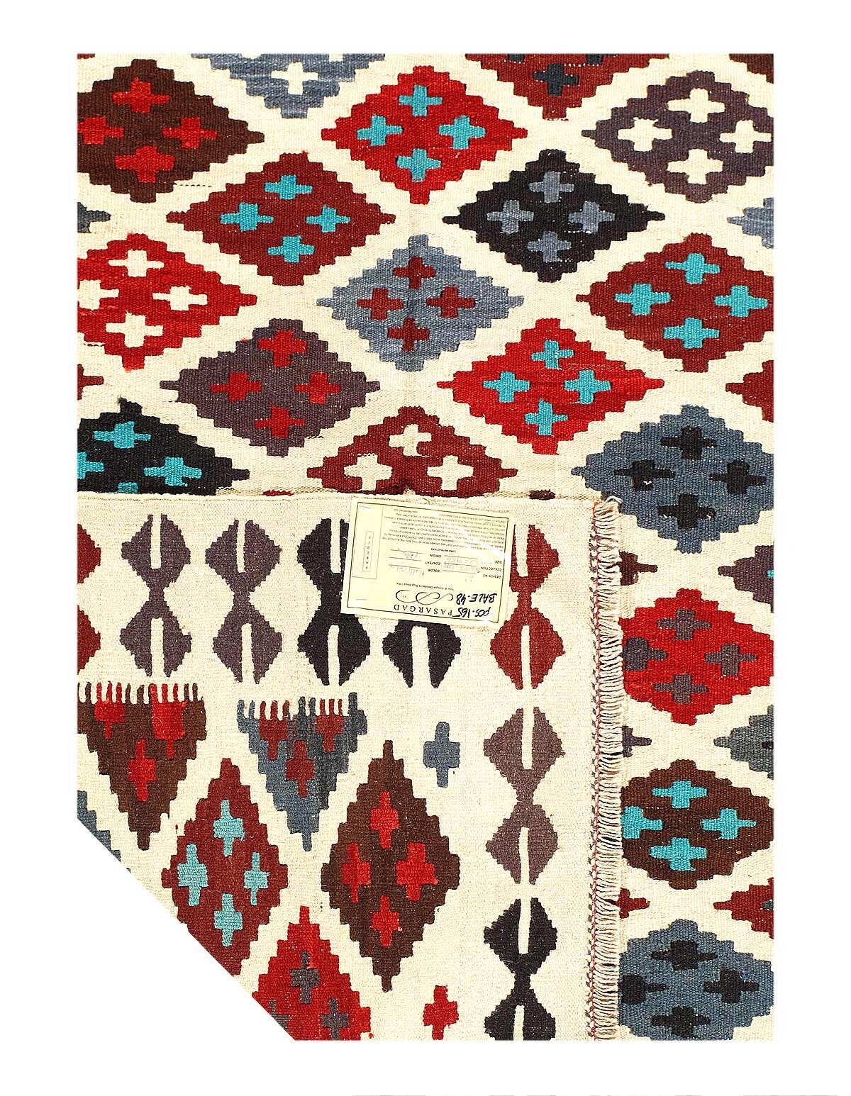 Pasargad Caucasian Tribal Style Flat Weave kilim 4’8” X 6’4”