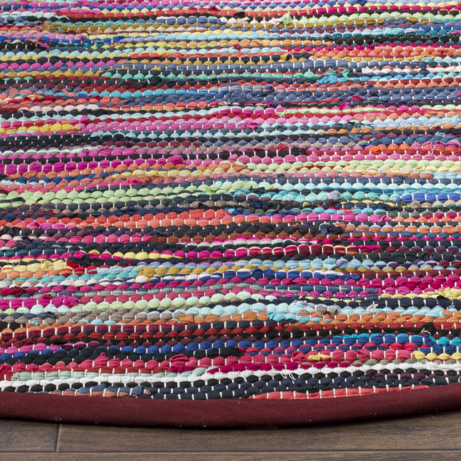 Safavieh Rag Rug MULTI 6′ X 6′ Round Rug – RAR128G-6R