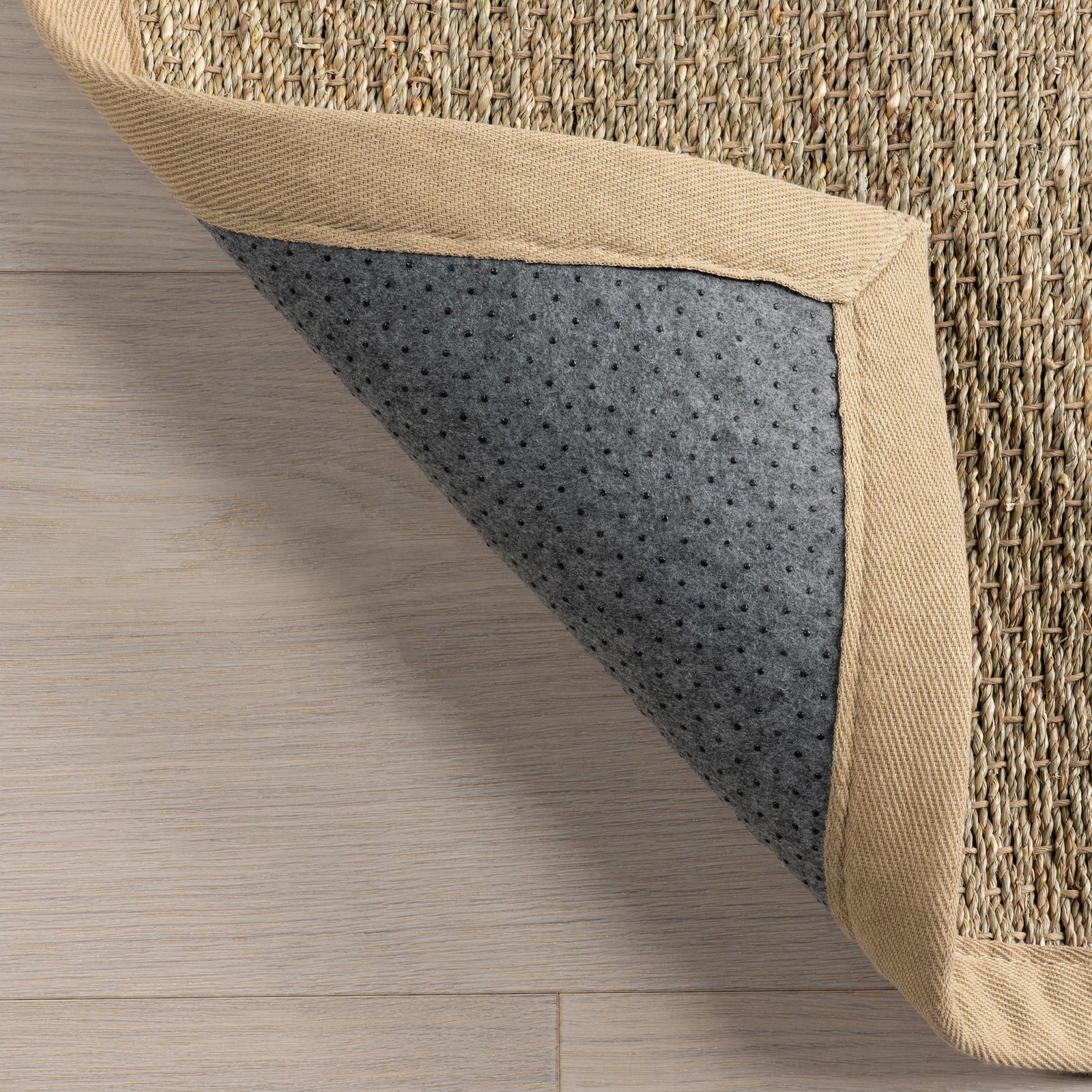 Nuloom Elijah Beige/Natural 3 X 5 Basketweave Seagrass Soft And Textured High