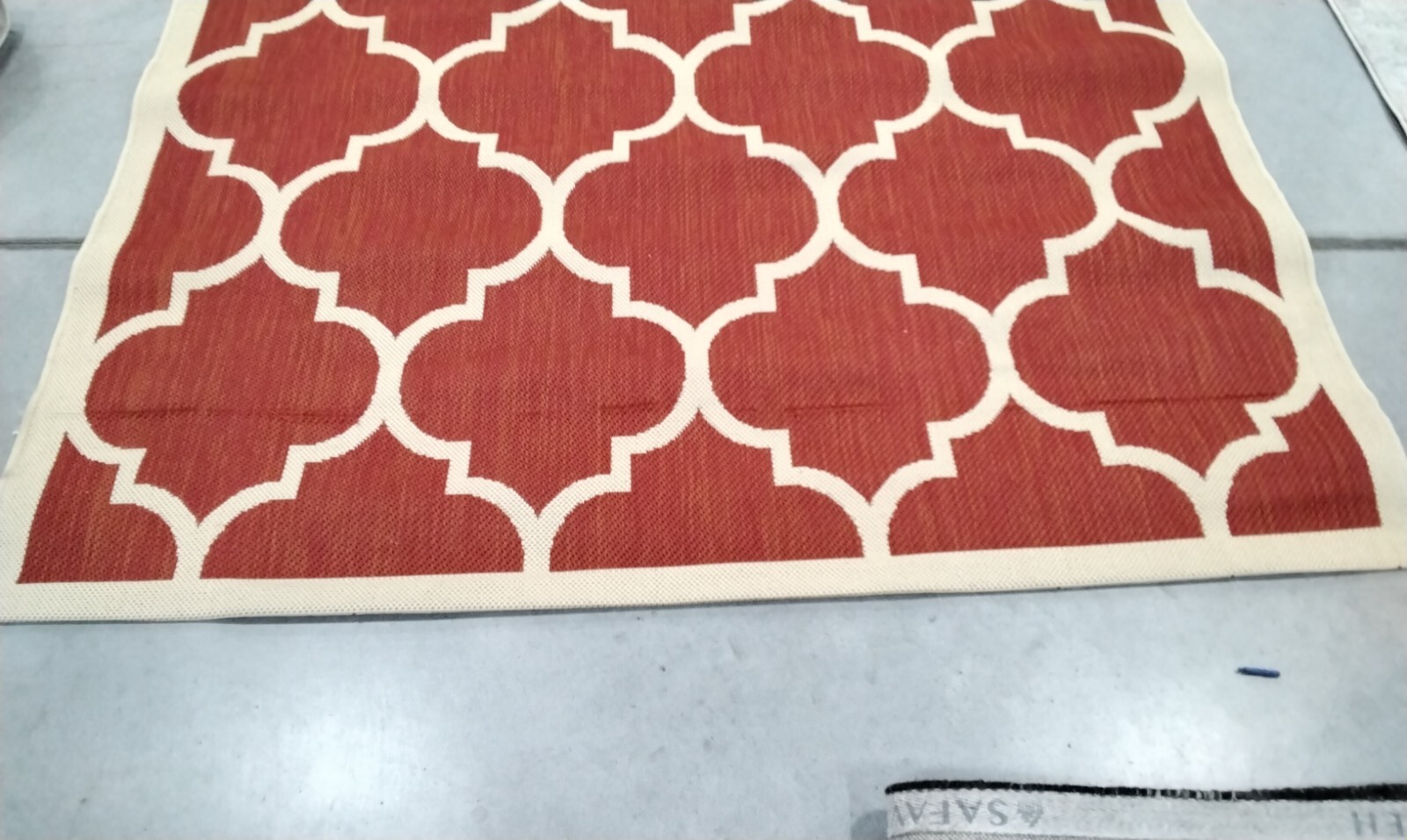 RED / BONE 5′-3″ X 7′-7″ Flaw in Rug, Reduced Price 1172715996 CY6914-248-5
