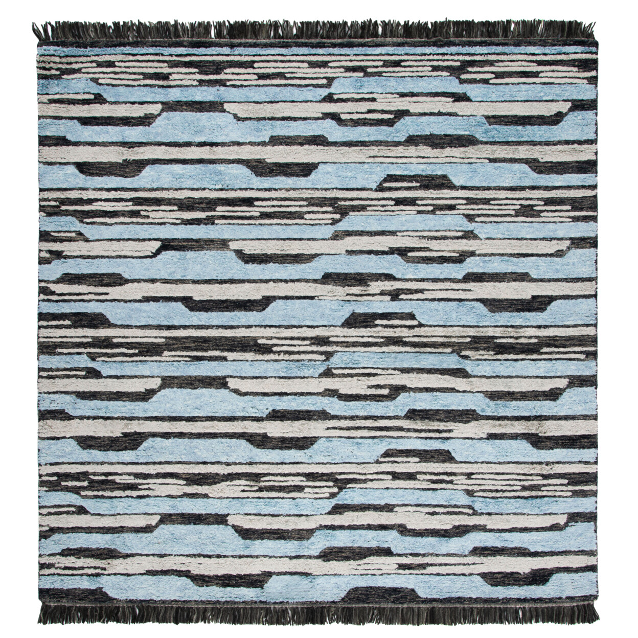 SAFAVIEH Kenya KNY558H Handmade Charcoal / Blue Rug