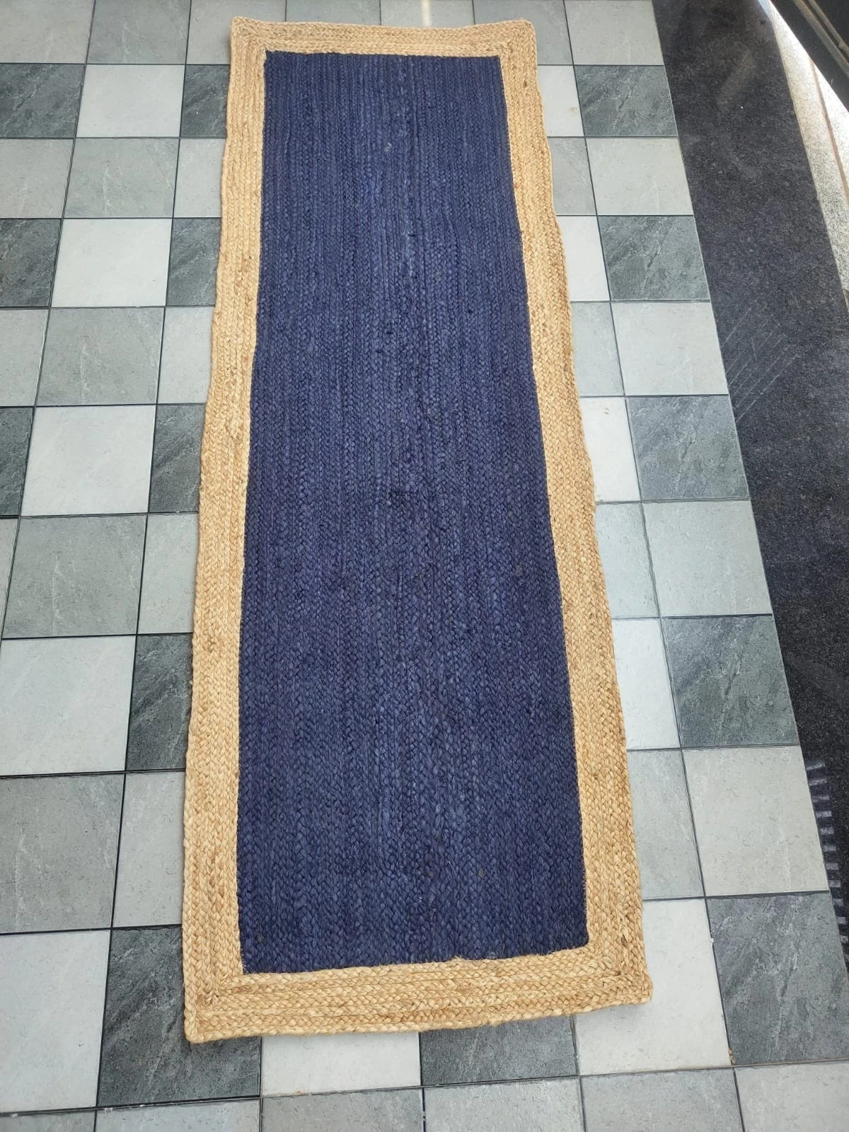 Jute Floor Rug Rugs Handwoven Natural Braided Boho Farmhouse Carpet For Bedroom