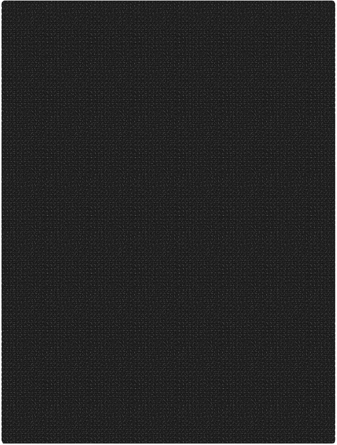 Black Washable 3X4 Woven Entry Area Rug, Braided Throw Rugs