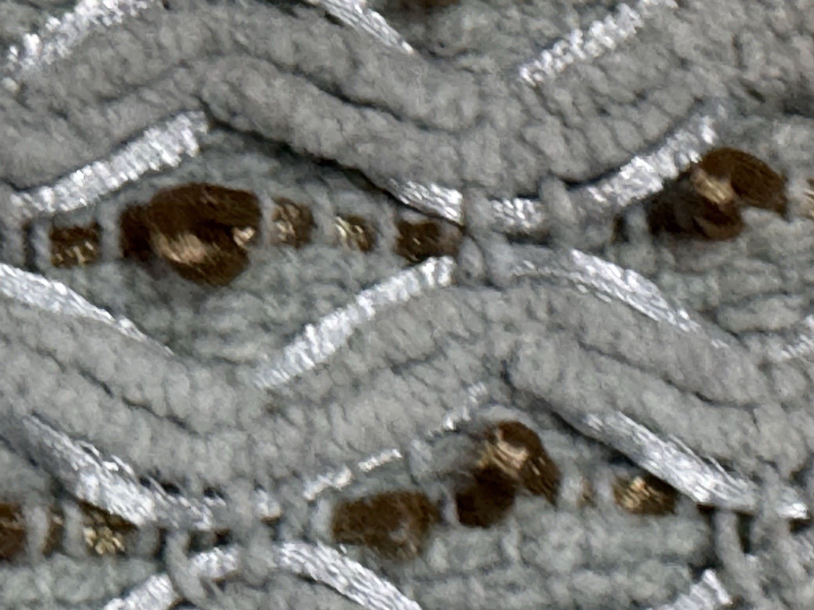 Pier 1 Rug Light Blue Metallic Gold Accent Rug Textured Woven Lattice 33×23